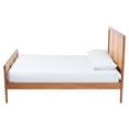 thumbnail image 2 of Baxton Studio Walthard Light Walnut King Platform Bed with Woven Rattan, 2 of 6