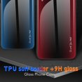 thumbnail image 3 of KAIYANG Funda protectora para Huawei P60 Art con textura de fibra de carbono, vidrio templado y TPU suave, estilo A Huawei P60 Art Azul oscuro, 3 of 5