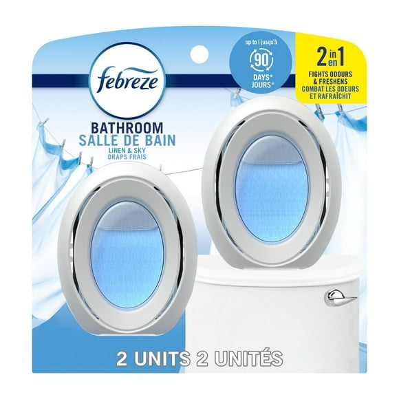 Febreze Bathroom Air Freshener, Odor-Fighting, Linen & Sky Scent