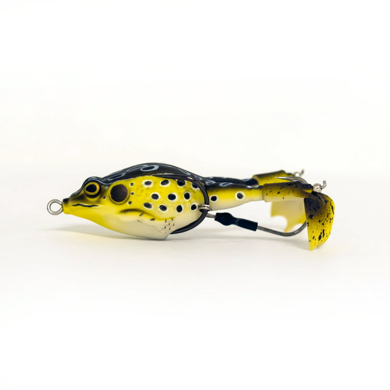 Lunkerhunt Prop Frog - Topwater Lure - Croaker,3.5in,1/2oz,Soft