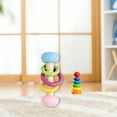 thumbnail image 3 of Rvkxad Wooden Rattle Four-Piece Set, Orff Musical Instrument Hand Grip Shaker for Infants, Early Childhood Sensory Development Toy, 3 of 6