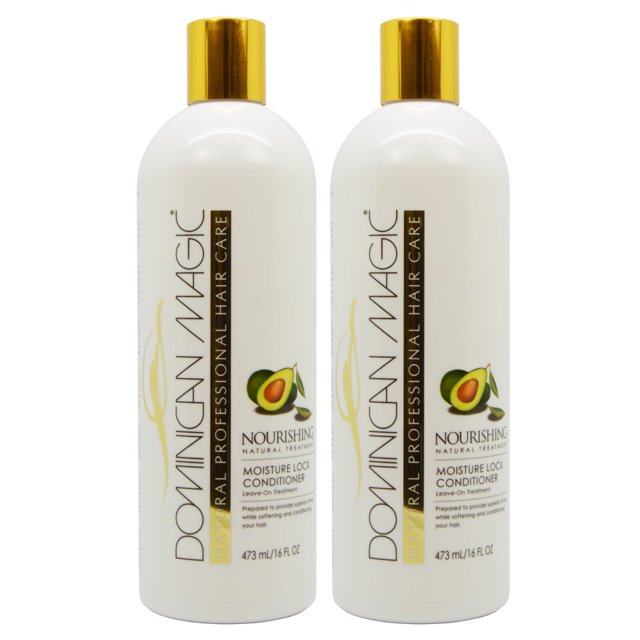 DOMINICAN MAGIC Acondicionador nutritivo para bloquear la humedad, 16 oz, paquete de 2