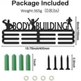 thumbnail image 2 of 1set Medal Hanger Display Holder Body Building Female Sport Iron Hook Rack Frame Medal Hanger Awards Ribbon Wall, 2 of 9