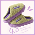 thumbnail image 2 of Zapatillas de algodón de otoño e invierno para mujer, pareja, zapatos de confinamiento gruesos y cálidos para interiores, zapatos peludos para exteriores para el hogar para hombres, 2 of 5