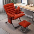 thumbnail image 2 of Fabric Leisure Office Chairs Simple Home Computer Chair Lazy Dormitory Folding Sofa Modern Backrest Game Chair Office Furniture My Lux Decor Round, 2 of 21