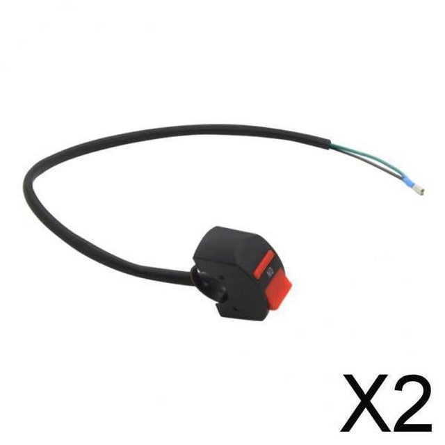 2X impermeable motocicleta manillar luz interruptor de encendido/apagado ATV faro antiniebla 2 piezas