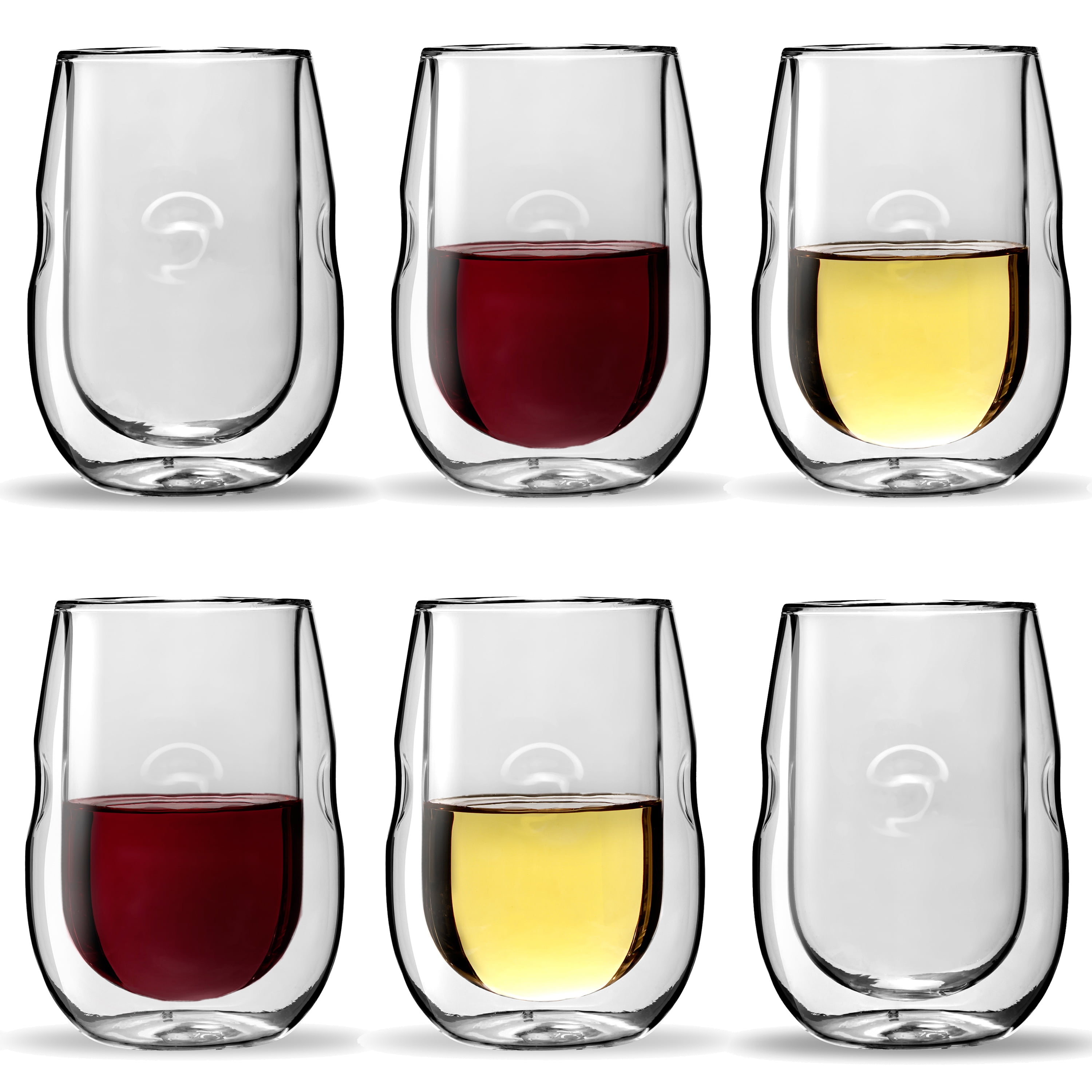 Ozeri Moderna Artisan Series 10 oz Double Wall Whiskey Glasses – Set of 2