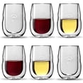 thumbnail image 2 of Moderna Artisan Series Double Wall Insulated 10 oz Wine Glasses, Set of 6&nbsp;, 2 of 8