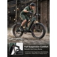 thumbnail image 5 of 26"x4"Fat Tire 2000W Peak Power Electric Bike for Adults - 28MPH, 48V 18Ah (85 Miles Max), All-Terrain Ebike with Full Suspension & 11" Ultra-Comfort Seat - Conquer Snow, Sand & Trails, 5 of 9