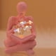 thumbnail image 2 of Thinkers Statue Decor Thinking Man Statue Flower Bookworms Sculpture, 2 of 5
