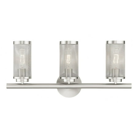 

3 Light Bathroom Light in Contemporary Style 23.5 inches Wide By 11 inches High-Brushed Nickel Finish Bailey Street Home 218-Bel-4188604