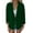 Green, variant on Ladies' Solid Color Slim Fit One Button Middle Sleeve Leisure Suit Jacket Blazers for Women L