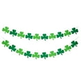 thumbnail image 2 of Wosthever 10 Pieces St Patrick's Day Garland Holiday Green Hanging Door Pendant Leaves Branch Wall Accessories Banner Ceiling Type3, 2 of 6