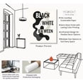 thumbnail image 2 of Moonow7 Bauhaus Typography Wall Art Prints, Large Abstract Painting in Black with Beige Elements and Letter Form for Living Room or Bedroom, Studio Feature, Unframed Size 40x50 cm / 16x20″, 2 of 13