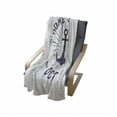 thumbnail image 4 of Anchor Soft Flannel Fleece Throw Blanket, Home Ocean Lettering on a Nautical Sketch with Worn out Background, Cozy Plush for Indoor and Outdoor Use, 70" x 90", Navy Blue and White, by Ambesonne, 4 of 6