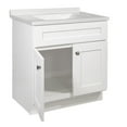 thumbnail image 5 of Design House Brookings 31" x 22" Assembled Solid Wood Bath Vanity with Camilla II Cultured Marble Centerset Top, Sherwin Williams® White/White, 5 of 15