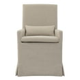 thumbnail image 5 of Padma's Plantation Sandspur Beach Wood Dining Armchair in Brushed Linen White, 5 of 6