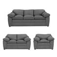 thumbnail image 1 of Sala Aston Dicasa 3 Piezas (Sofá, Love Seat y Sillón) Gris Oscuro, 1 of 8
