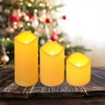 thumbnail image 5 of 3-Pack LED Flameless Candle Lights with Remote Control, Battery-Powered Tea Lights for Birthday and Wedding Decor, Realistic Flicker, Night Light Ambiance, 5 of 7