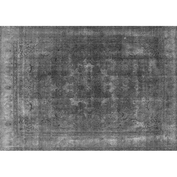 Ahgly Company Indoor Rectangle Oriental Gray Industrial Area Rugs, 5' x 7'