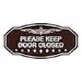 thumbnail image 3 of Signs ByLITA Victorian Please Keep Door Closed Sign (Dark Brown) - Medium 1 Pack, 3 of 4