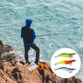 thumbnail image 2 of Soidarity 35 uds/Kit de cebos anzuelos de paraguas artificiales señuelos agua de mar portátil Fishing Swimbait accesorios verde 3,0 Type3 NO3 Soidarity OD021077-01, 2 of 6