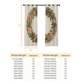 thumbnail image 6 of Fsddascl Christmas Nautical Blackout Curtains for Bedroom/Living Room, Thermal Insulated Kitchen Curtains, Winter Coastal Pine Seahorse Starfish Grommet Darkening Window Treatment Drapes 42"x63"x2, 6 of 6