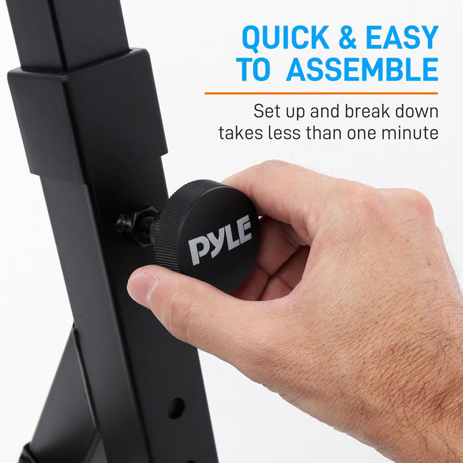 Pyle 2 Tier Adjustable Heavy Duty Metal Keyboard Music Stand, Black