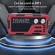 thumbnail image 4 of USB AM/FM Radios Manivela SOS Emergencia Wind-up Radio LED Linternas (Rojo), 4 of 6