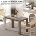 thumbnail image 3 of Light Grey Kitchen Dining Table for 4-6 | Wood Effect, Compact Design, Durable & Stylish | Perfect for Small Spaces & Family Gatherings, 47" x 27", 3 of 7
