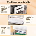 thumbnail image 3 of Arcticwind 5-Tier Medicine Organizer, Medicine Storage Box Cabinet, Portable Medicine Cabinet with Plastic Handle with Removable Tray,First Aid Kit for Home,Travel, RV, Dorm(6.5*12.20*11.81 in ), 3 of 6