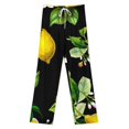thumbnail image 3 of Citrus Lemons Vintage Art Pajamas For Women Loose Retro Night Pajama Pants Comfortable Sleepwear Bottoms Homewear, 3 of 6