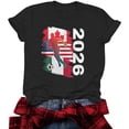 thumbnail image 5 of Bgstyu Soccer Cup 2026 Shirt for Women Casual Football Match Season Game Day T-Shirt Funny Soccer Graphic Short Sleeve Tee Top, 5 of 7