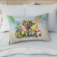 thumbnail image 4 of Devon Rex Hello Summer with Sunglasses and Surfboard Tropical Vibes Quilt Pillowcase Cat Lover Kitten Owner Gifts Throw Pillow Cover Bed Home Decor - 00007, 4 of 5