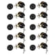 thumbnail image 1 of Cerraduras de puerta de entrada de cilindro simple con llave igualada Uxcell, pomo de puerta exterior con cerradura, cerradura de puerta principal negra, paquete de 10, 1 of 7