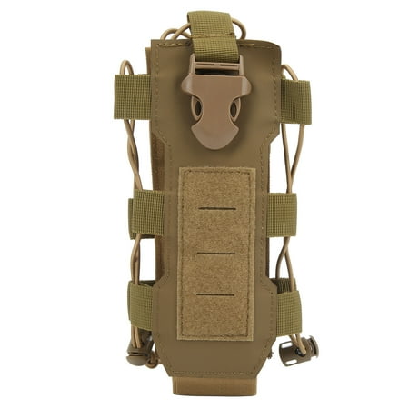 

Military Water Bottle Pouch High Compatibility Waterproof Nylon Molle System Molle Water Kettle Bag For Hiking Tan