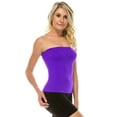 thumbnail image 2 of Kurve by Idea Seamless women's Seamless Stretch Side Ribbing Medium Length Tube Top, UV Protective Fabric, UPF 50+, Made in USA, 2 of 3