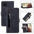 thumbnail image 5 of Allytech Magnetic Clasp Wallet Case Fit For Samsung Galaxy A22 4G 6.4 inch Leather Wallet Case Flip Card Slots Kickstand Folio Phone Cover For Samsung Galaxy A22 4G,Black, 5 of 5