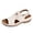 A-White604, variant on Womens Wedge Sandals Casual Soft Flexible Open Toe Dual Hook Loop Leather Wedge Sandals Summer Daily Everyday Wear Sandals
