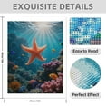 thumbnail image 3 of Diamond Art Kit for Adults, Underwater Starfish Coral Reef Scene Diamond Painting for Adults Beginners, 5D DIY Diamond Art Painting Kits, Colorful Diamond Painting Craft for Home Decor 12x16, 3 of 7