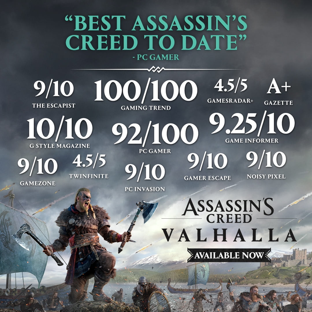 Dexerto on X: Assassin's Creed Valhalla could be the latest upcoming @Xbox  title to be added to Game Pass on release, according to a new Microsoft  email. (via /u/webbo117117)  / X