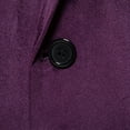 thumbnail image 6 of cllios Men's Velvet Suit Blazer Casual Suits Slim Fit Tuxedo Jackets Two Button Prom Wedding Lightweight Sports Coats for Men Purple M, 6 of 9