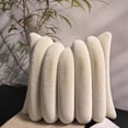 thumbnail image 7 of Large Throw Pillow Covers 24x24 Inch, Extra Soft Plush Shaggy Cushion Cover, Faux Fur Decorative Pillow Case for Sofa Bed, Bedroom Home Decor, 1PcsBeige, 7 of 7