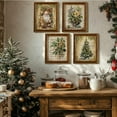 thumbnail image 4 of Hieng Vintage Christmas Pictures Wall Decor Prints,Retro Christmas Wall Art Decorations for Home Kitchen Bedroom Bathroom Living Room Office,Santa Claus Xmas Tree Decor Prints Unframed, 4 of 6