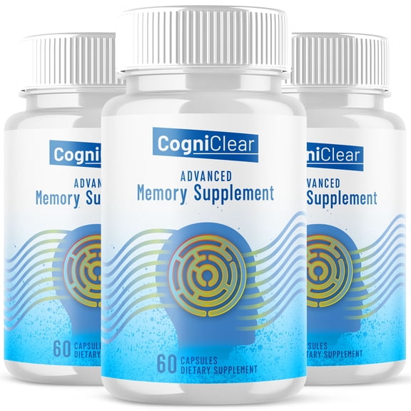 CogniClear Advanced Formula Brain Support Pills Maximum Strength Supplement Cogni Clear 180 Capsules