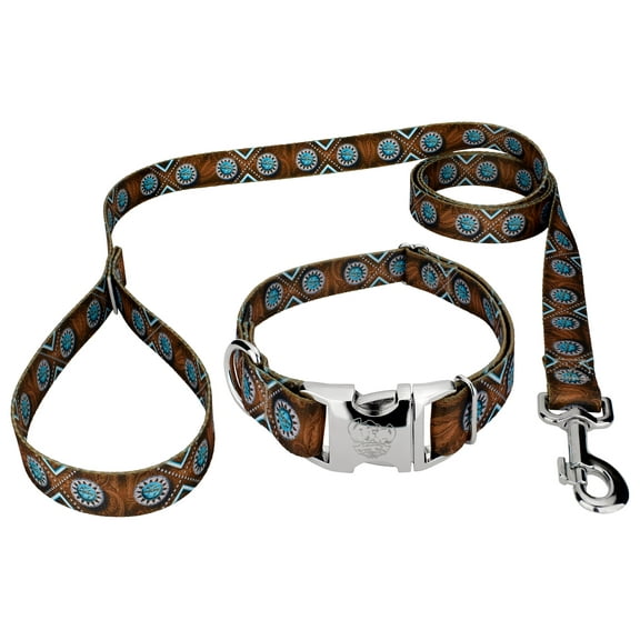 Country Brook Petz® Premium Saddle Up Dog Collar and Leash, Extra Large