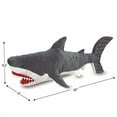 thumbnail image 5 of Melissa & Doug Giant Shark - Lifelike Stuffed Animal (over 3 feet long), 5 of 6