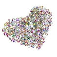 thumbnail image 2 of Vogacara 240PCS / Pack Nail Art Rhinestone Natural Artificial Nails Decoraciones Flat Back Design Crystal Juegos de manicura, 2 of 6