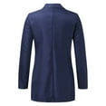 thumbnail image 5 of Baberdicy Women Coat Womens Casual Pocket Office Draped Front Cardigan Jacket Work Suittank Top Navy Xl, 5 of 5