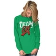 thumbnail image 3 of Christmas Team Elf Santa's Helper Long Sleeve TShirt Men Women Brisco Brands 3X, 3 of 6